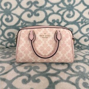 Kate Spade Cream and Pink Floral Satchel
